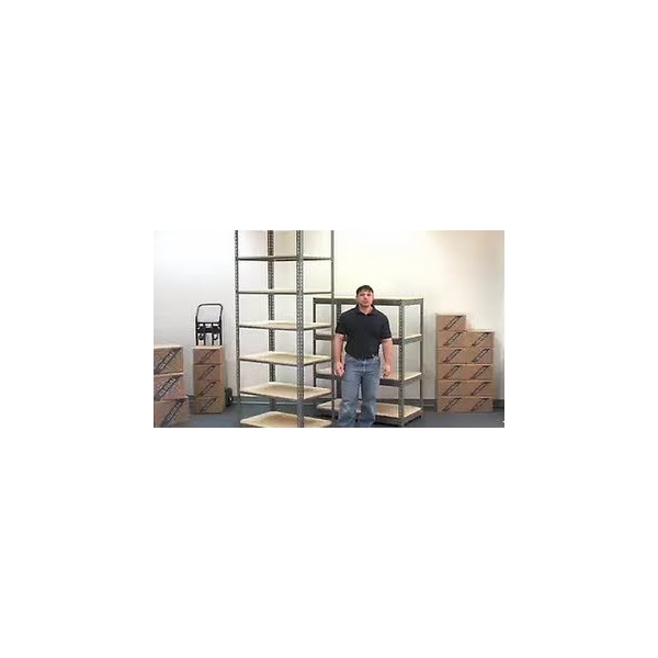 Global Equipment Extra Heavy Duty Shelving 48Wx24Dx96H 7 Shelves 1200 lbs. Cap. Per Shelf GRY 236784GY - main